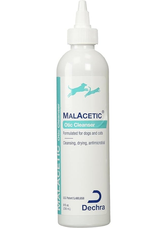 DECHRA MalAcetic Otic Cleanser Ear Care Solution for Dogs Cats & Horses 118 ml – Cleaning & Drying Support - Image 1